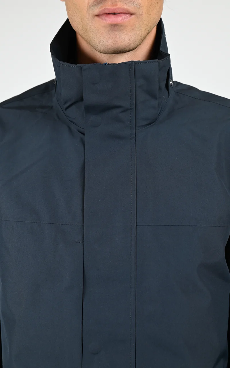 Parka longue GORE-TEX bleu marine