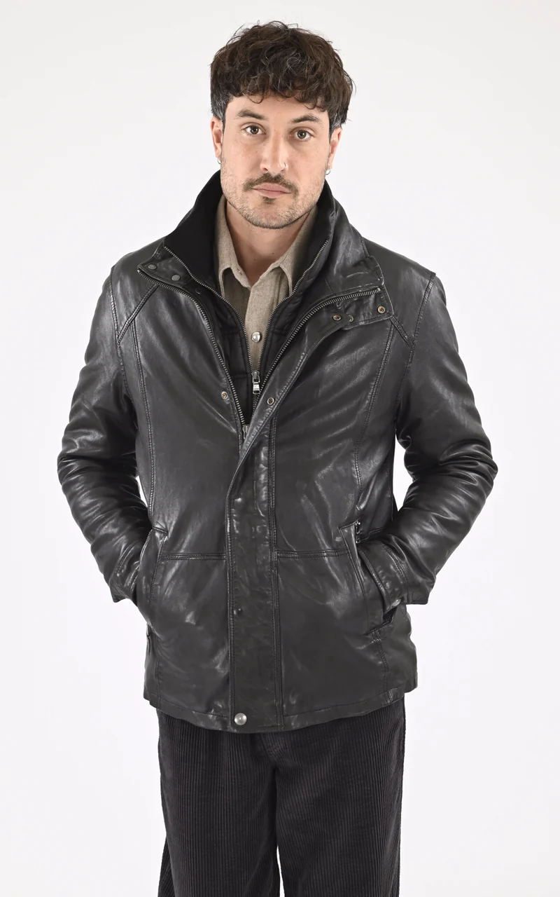 Veste cuir Cerro noir
