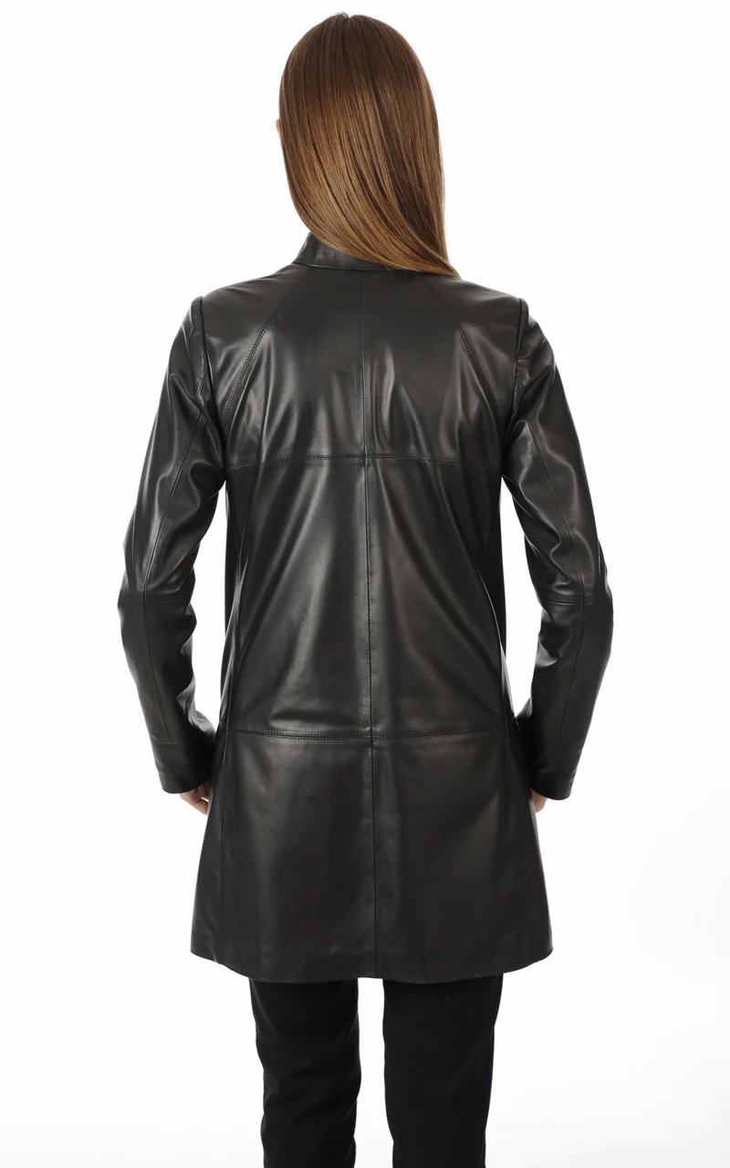 Veste 3/4 cuir noir