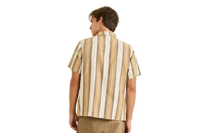 CHEMISE À RAYURES DE VACANCES À MANCHES SANS MÉTRAGE