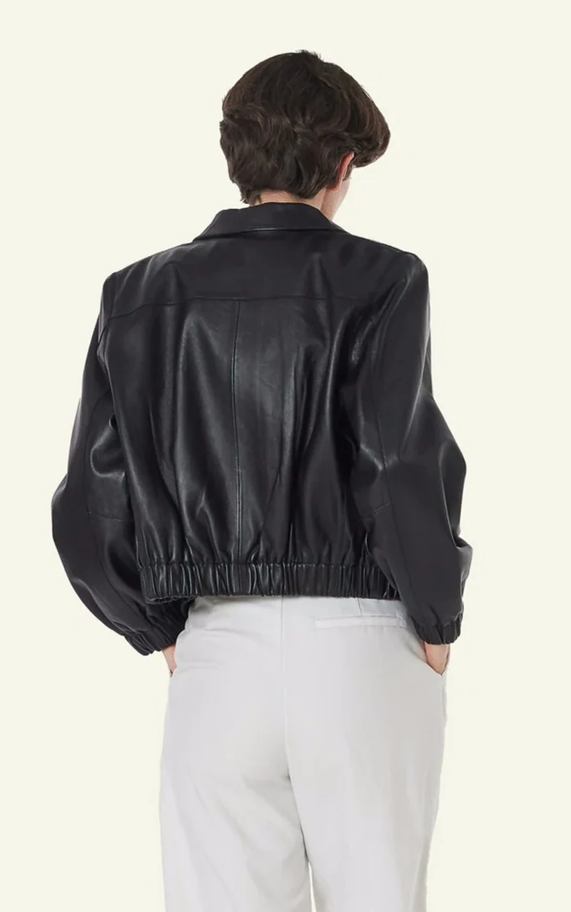 Veste daim Clotilde noir