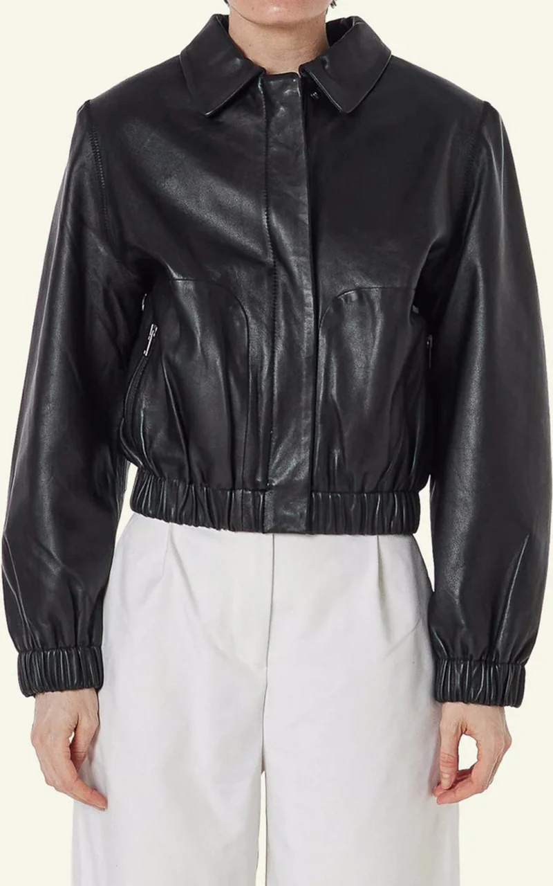 Veste daim Clotilde noir