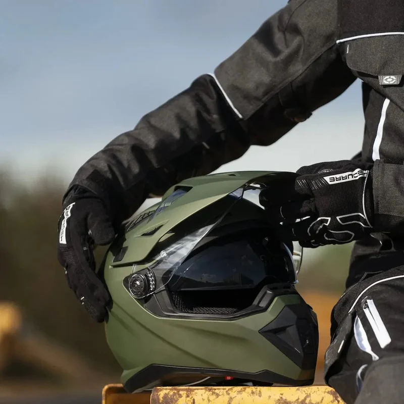 Casque Moto Trail N350 Noir Mat | NOX