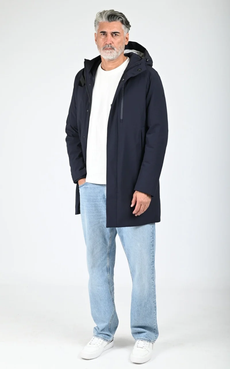 Parka bi-stretch Planet bleu marine