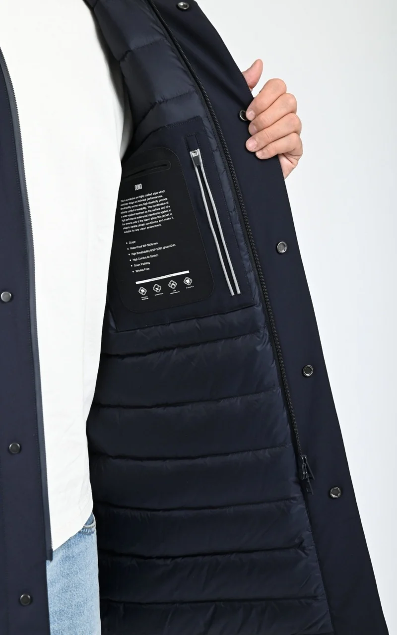 Parka bi-stretch Planet bleu marine