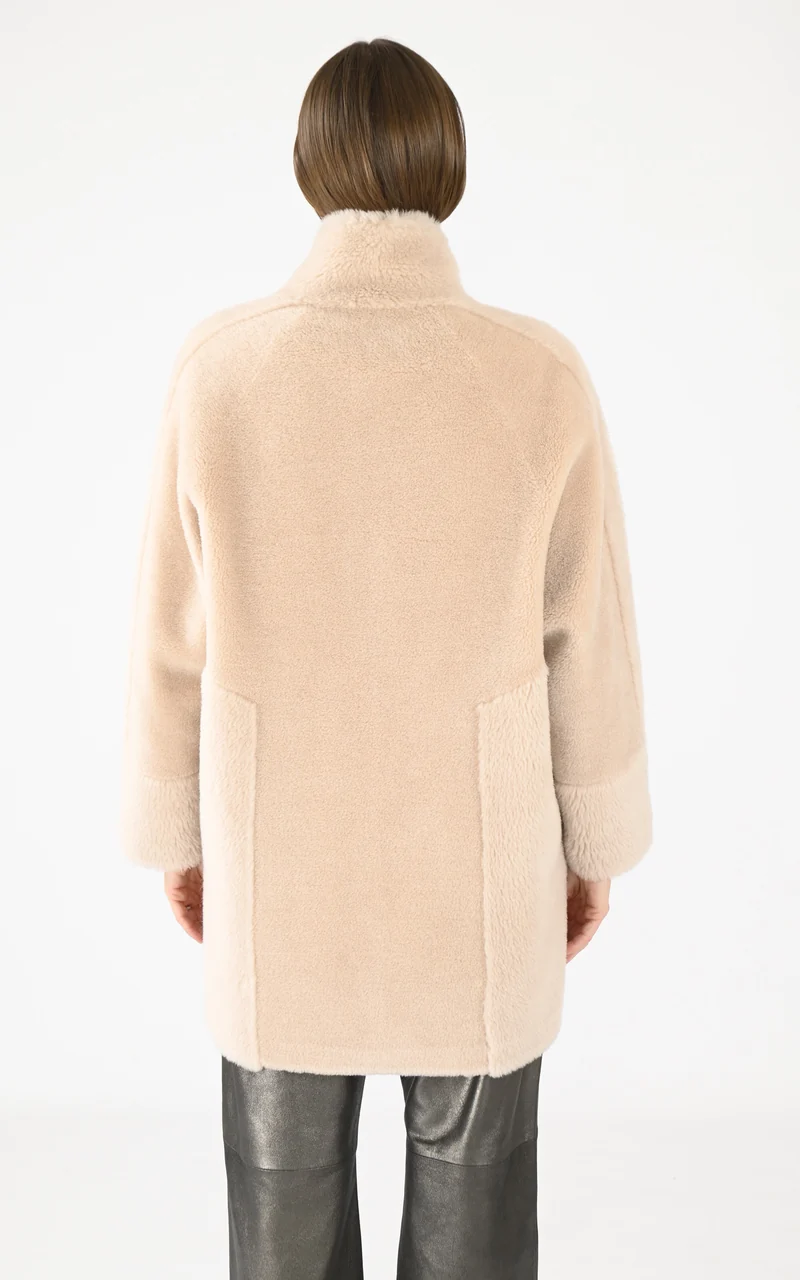 Veste réversible laine Thalia beige