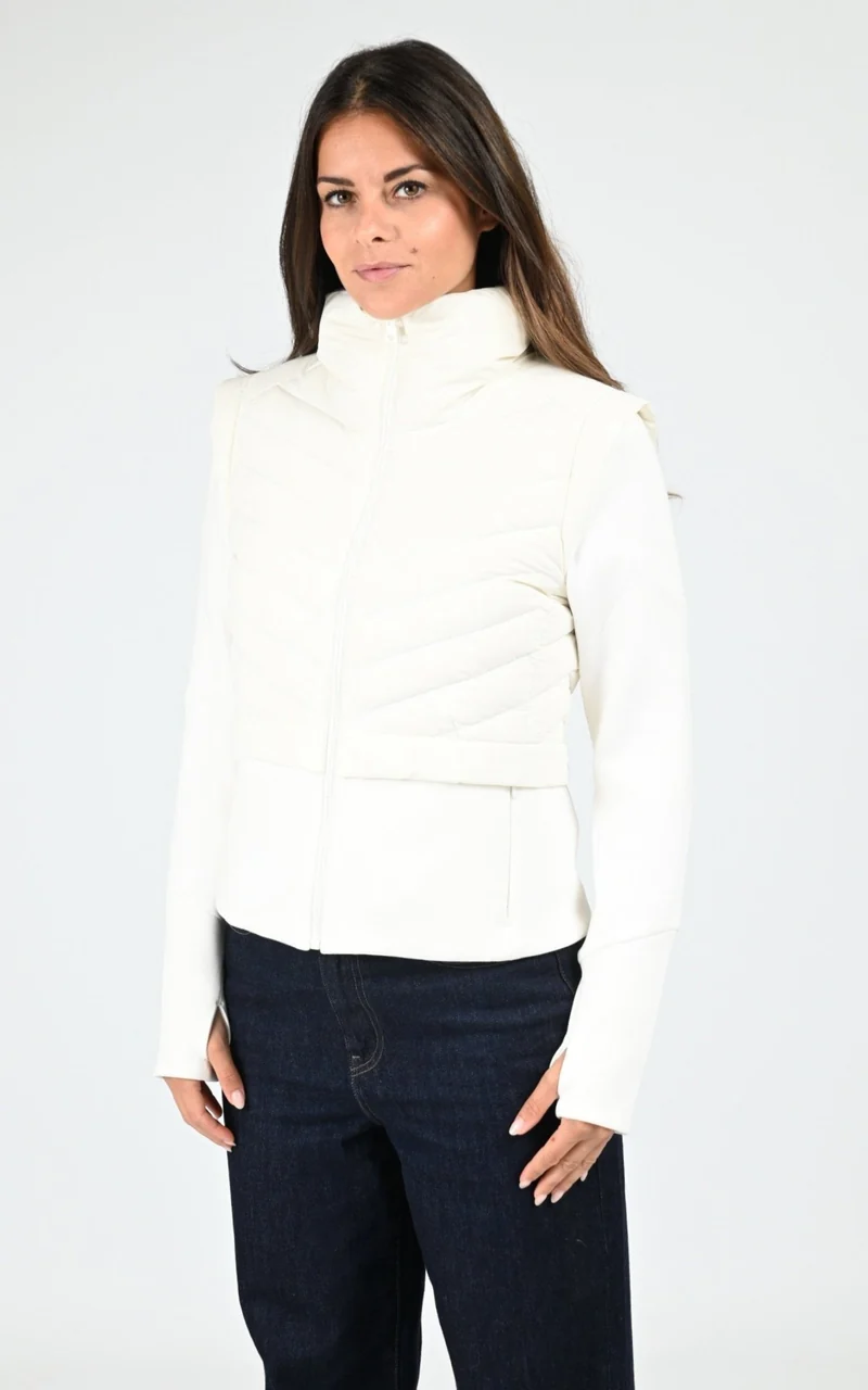 Veste ajustée en duvet Miriam blanc