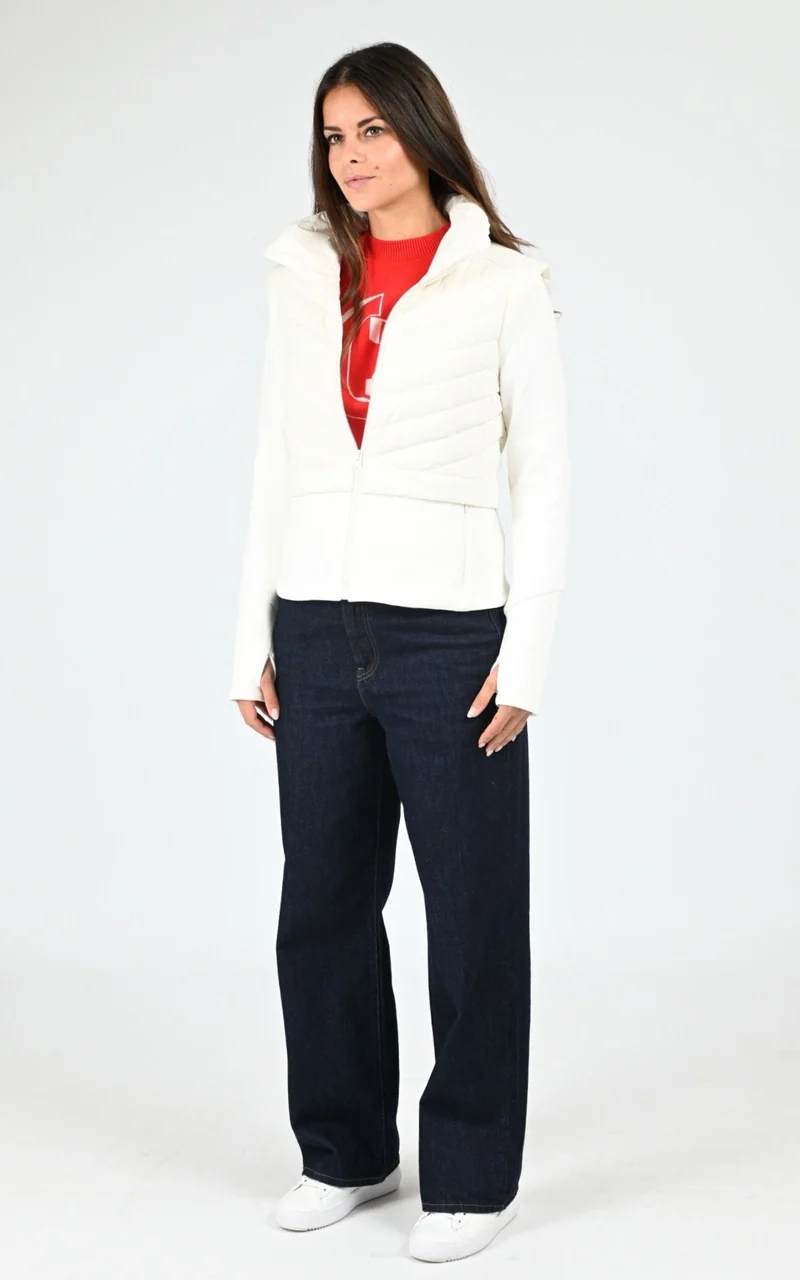 Veste ajustée en duvet Miriam blanc