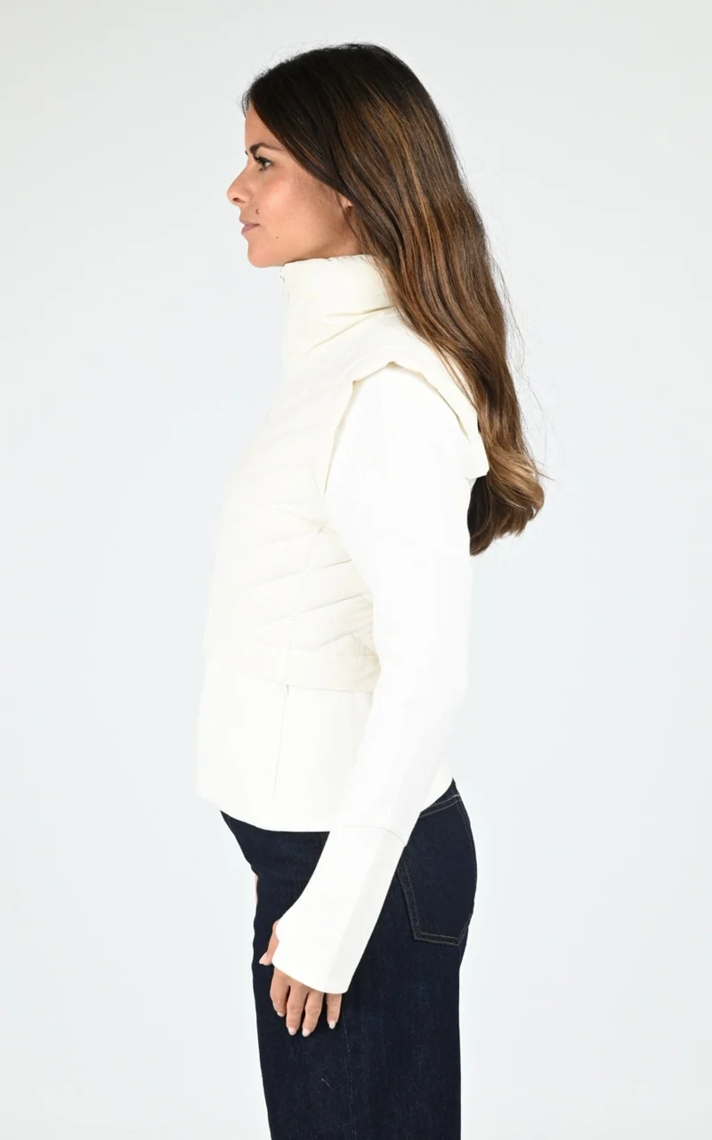 Veste ajustée en duvet Miriam blanc