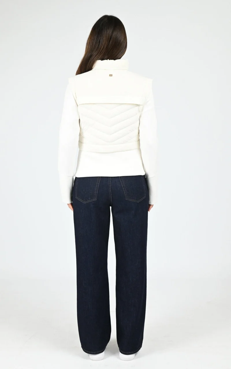 Veste ajustée en duvet Miriam blanc