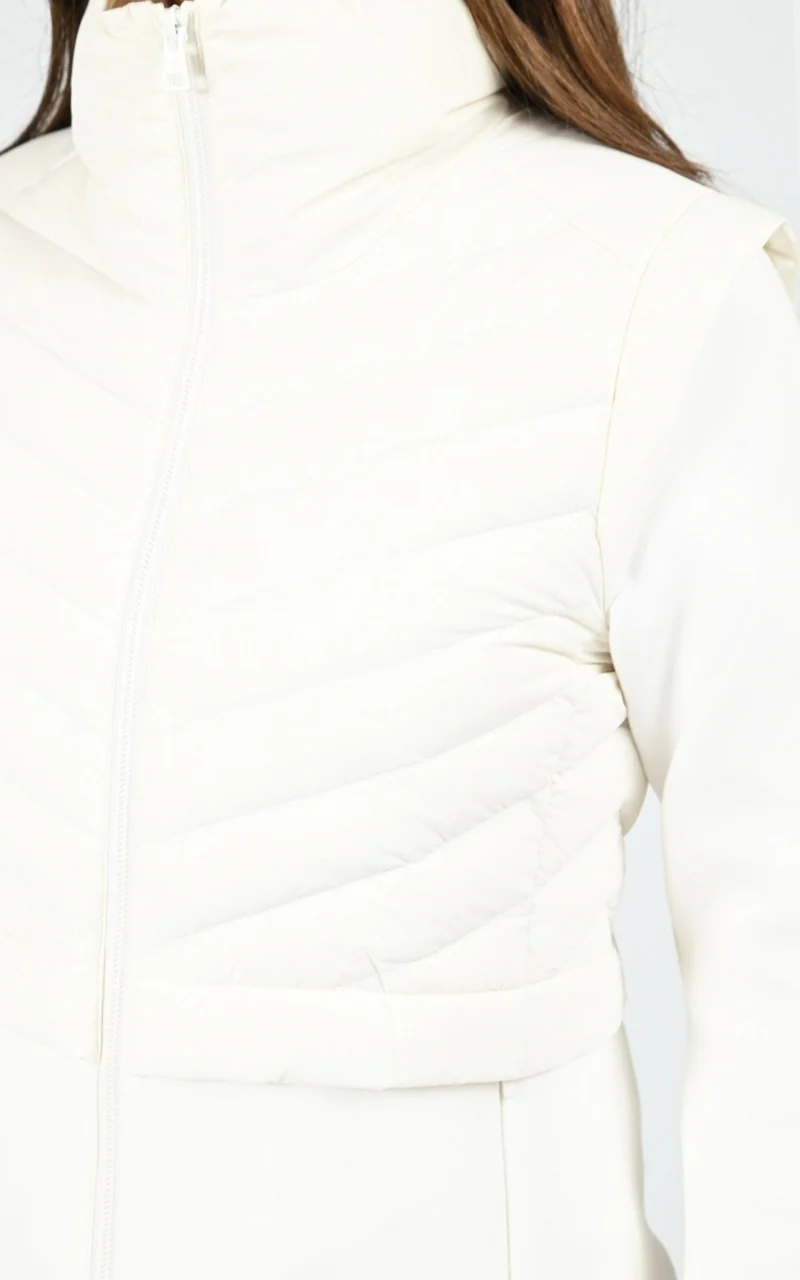Veste ajustée en duvet Miriam blanc