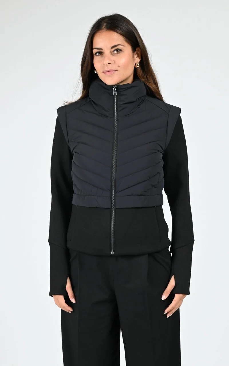 Veste ajustée en duvet Miriam noir