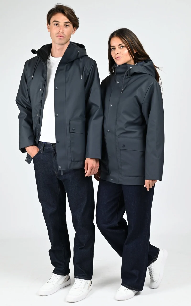Parka courte mixte Nome bleu marine