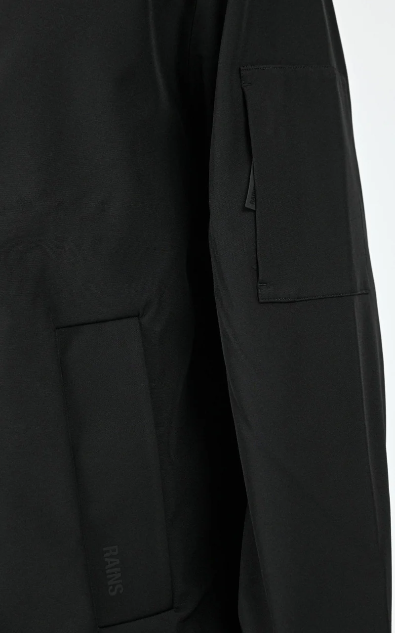 Parka longue mixte noir
