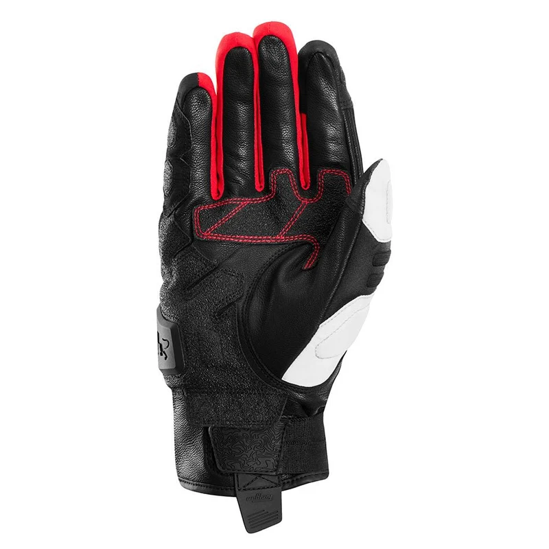 Gants Moto Cuir Homme Furygan BALMAZ ALL SEASONS Noir-Pearl-Rouge