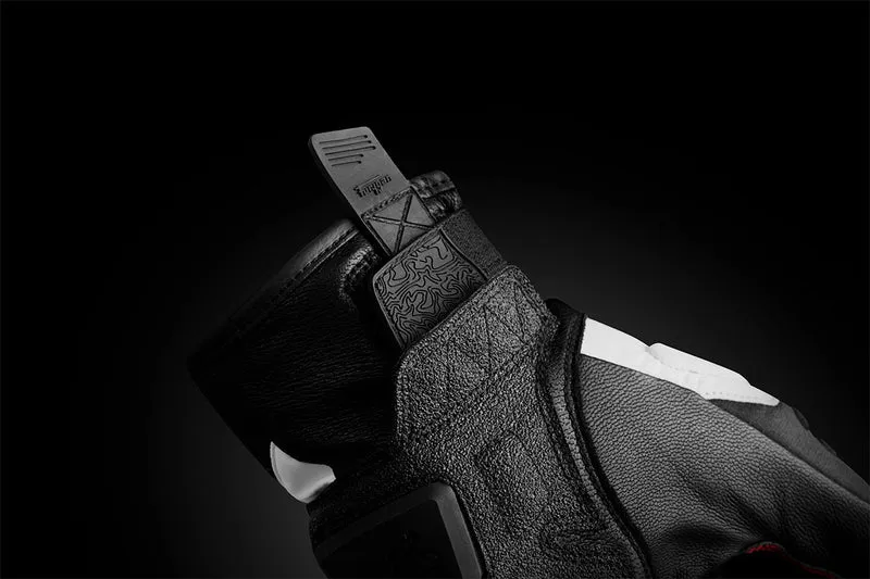 Gants Moto Cuir Homme Furygan BALMAZ ALL SEASONS Noir-Pearl-Rouge