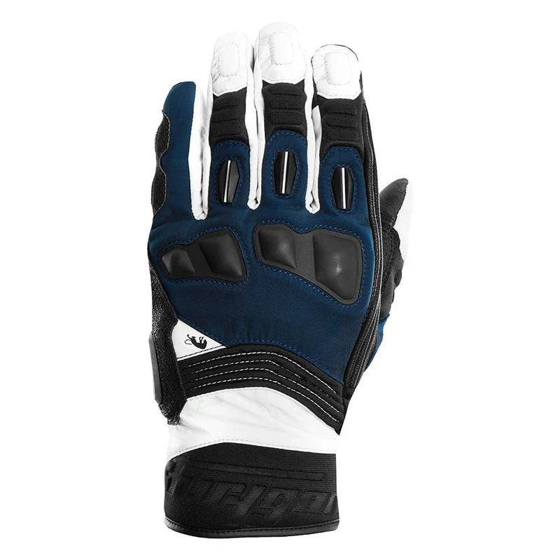 Gants Moto Cuir Homme Furygan BALMAZ ALL SEASONS Noir-Bleu-Pearl