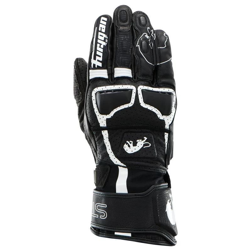 Gants Moto Cuir Homme Furygan STYG15 VENTED Noir-Blanc | Racing