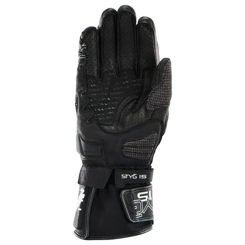 Gants Moto Cuir Homme Furygan STYG15 VENTED Noir-Blanc | Racing
