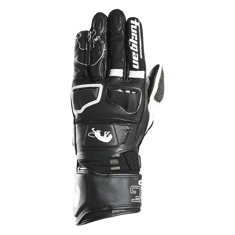 Gants Moto Cuir Homme Furygan STYG15 Noir-Blanc | Racing