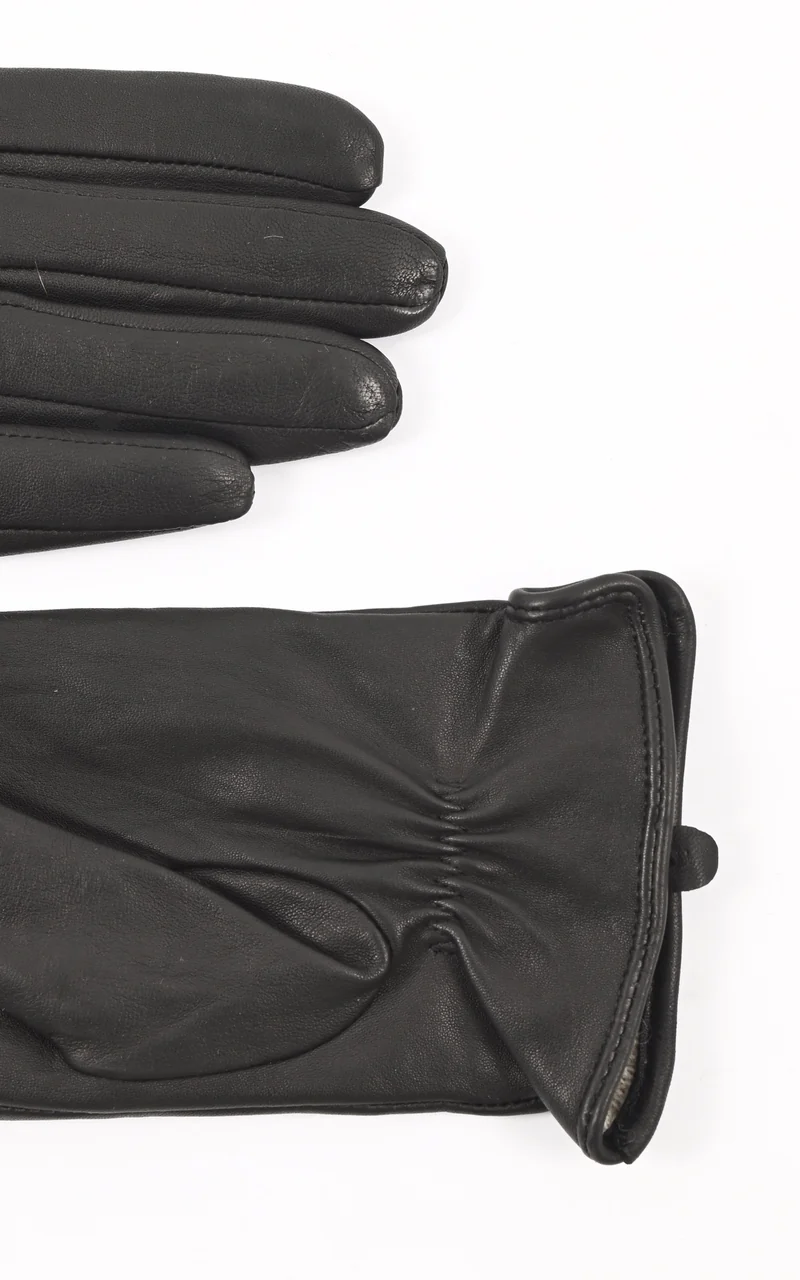 Gants cuir noir