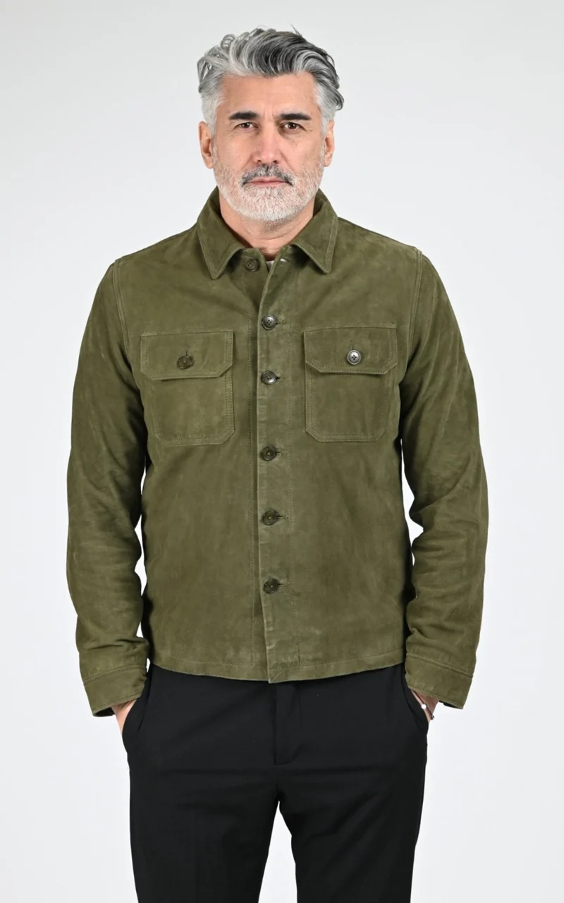 Veste daim LCBRONXS kaki