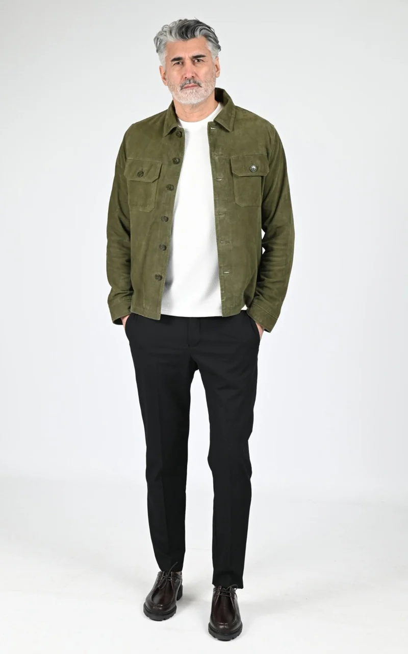 Veste daim LCBRONXS kaki
