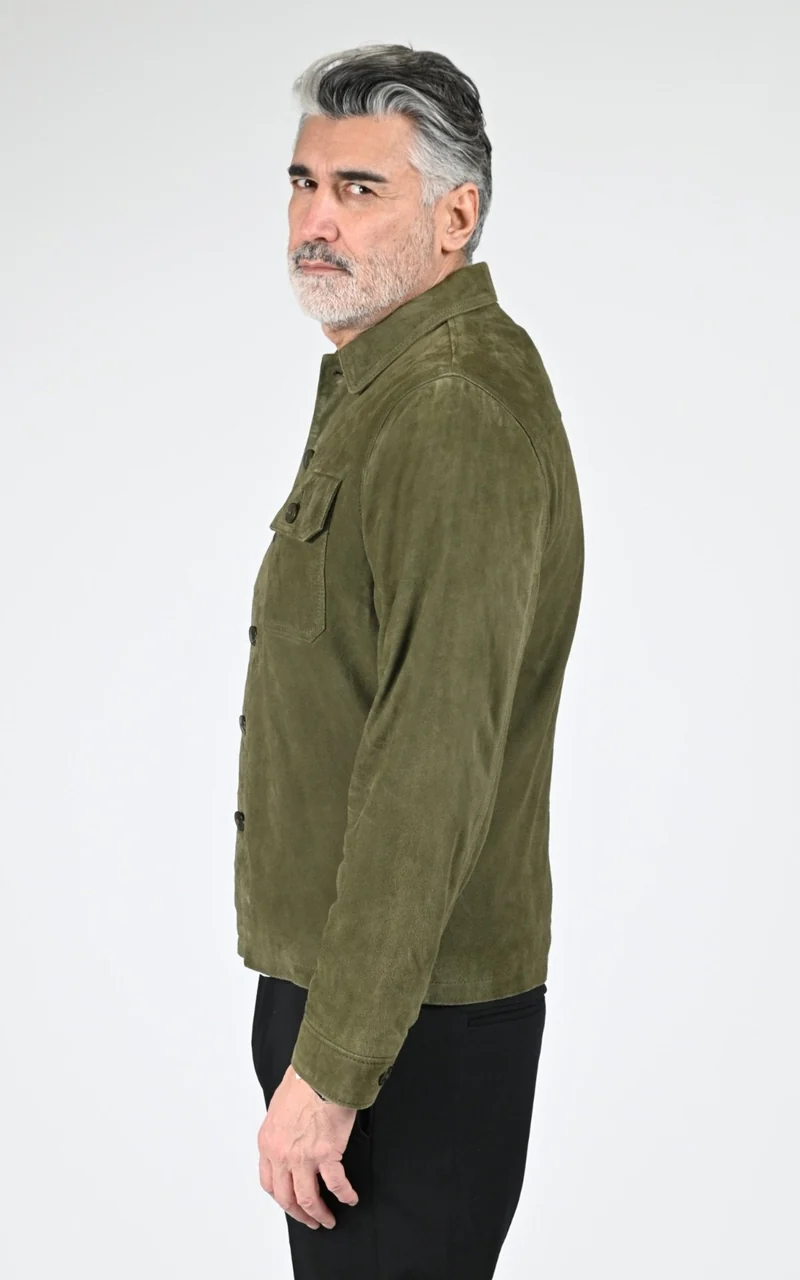 Veste daim LCBRONXS kaki