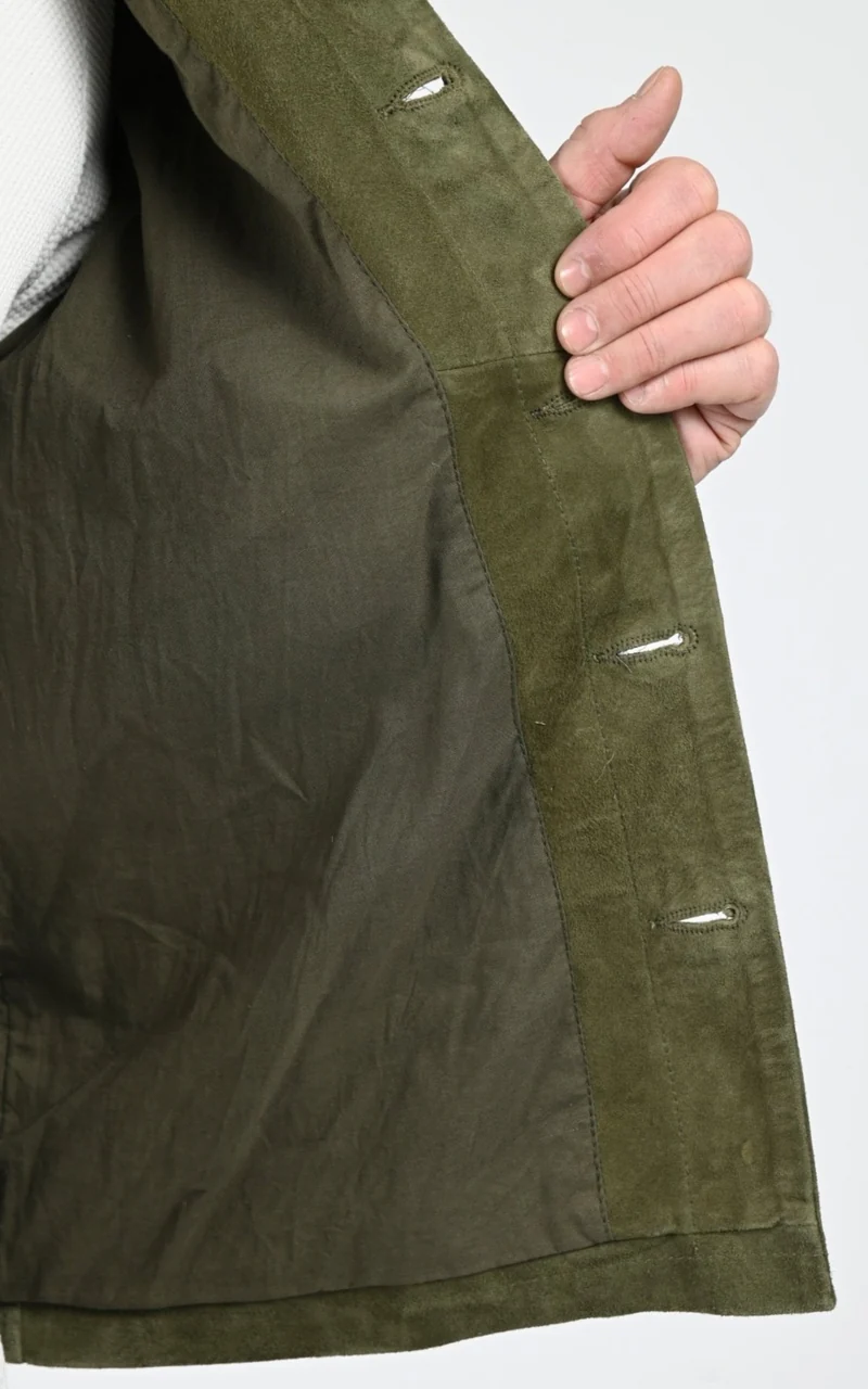 Veste daim LCBRONXS kaki