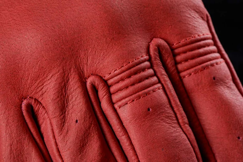 Gants Moto Cuir Femme Furygan TD VINTAGE LADY D3O® Bordeaux | Été