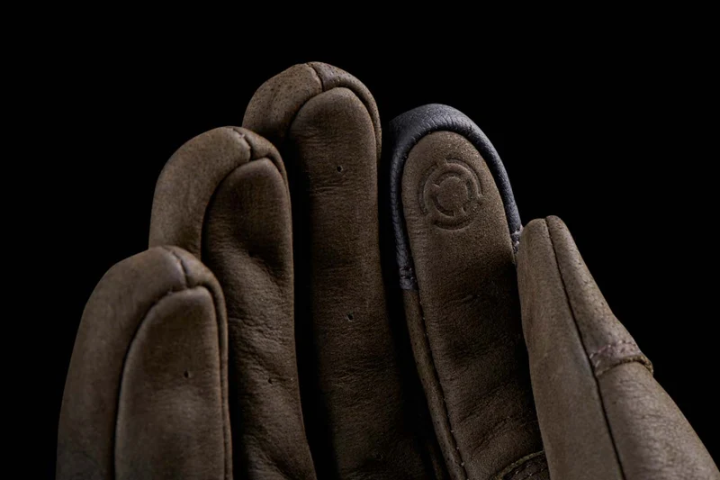 Gants Moto Cuir Homme Furygan TD VINTAGE D3O® Marron | Été