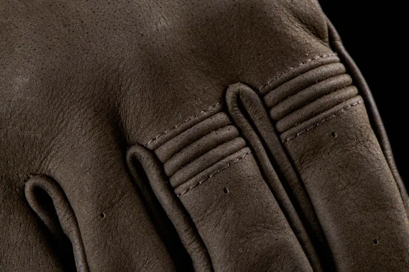 Gants Moto Cuir Homme Furygan TD VINTAGE D3O® Marron | Été