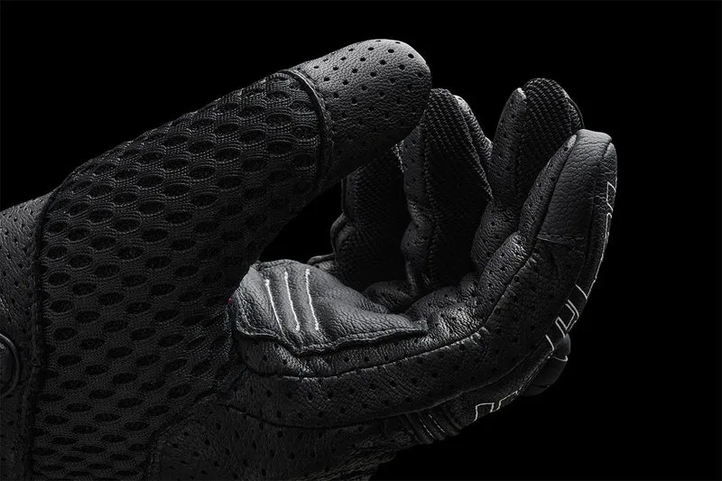 Gants Moto Cuir Homme Furygan TD AIR Noir-Blanc | Été