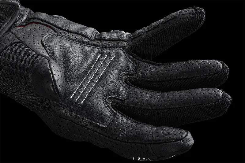 Gants Moto Cuir Homme Furygan TD AIR Noir-Blanc | Été