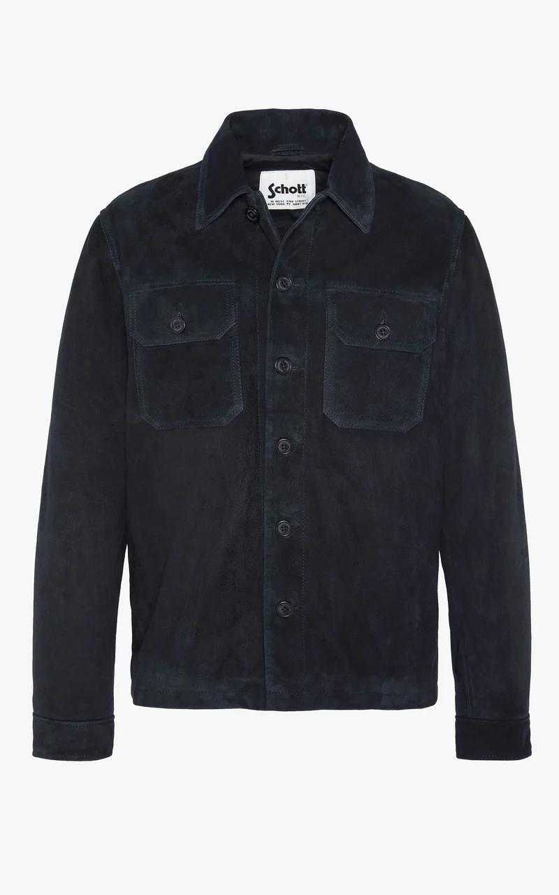 Veste daim LCBRONXS bleu marine