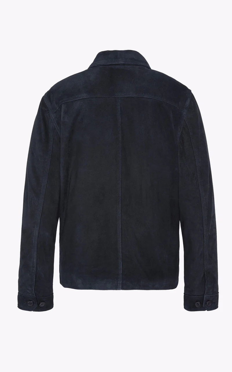 Veste daim LCBRONXS bleu marine