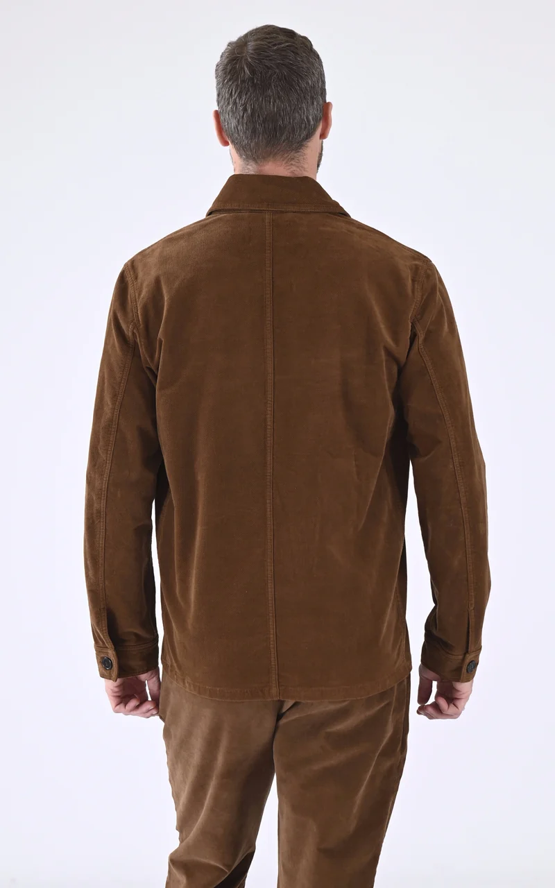Veste peintre daim marron
