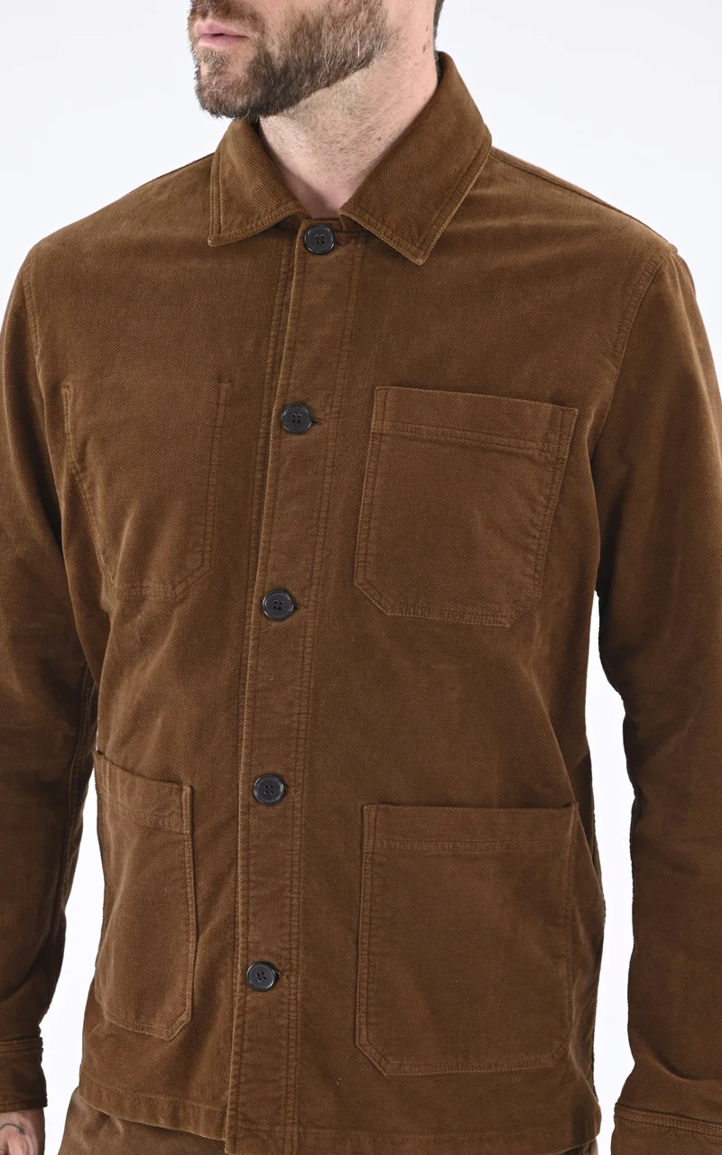 Veste peintre daim marron