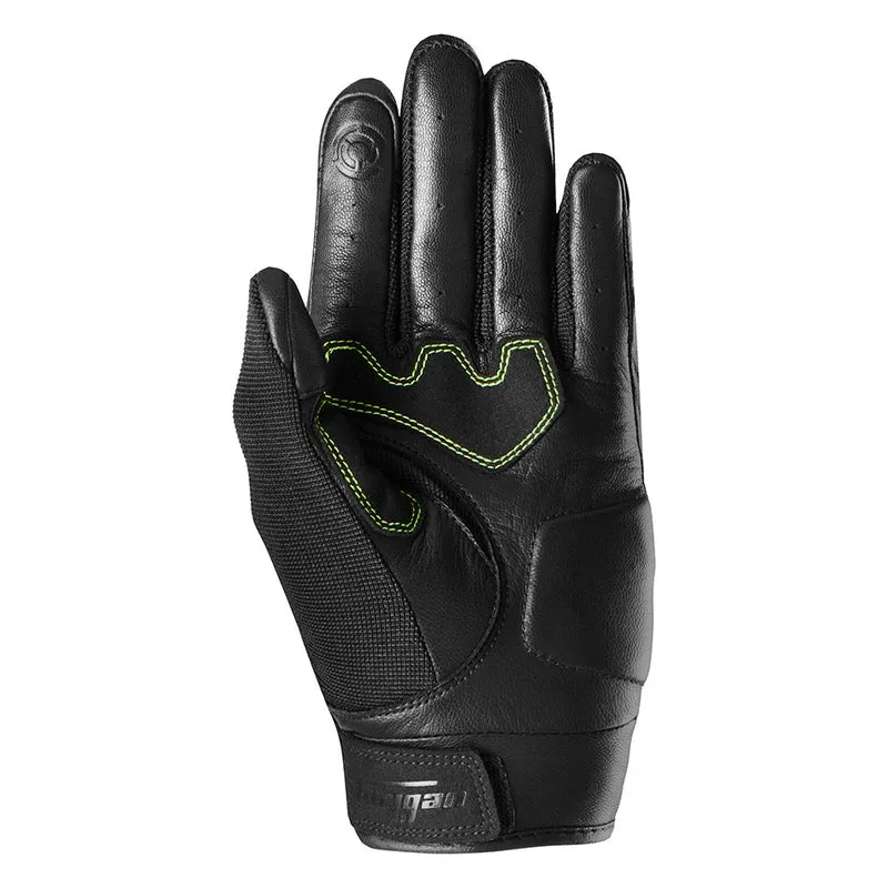 Gants Moto Cuir Homme Furygan SHADE Noir-Jaune Noir-Jaune | Été