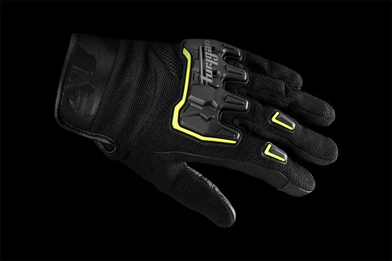 Gants Moto Cuir Homme Furygan SHADE Noir-Jaune Noir-Jaune | Été