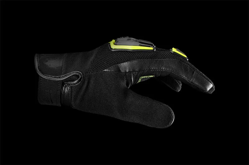 Gants Moto Cuir Homme Furygan SHADE Noir-Jaune Noir-Jaune | Été