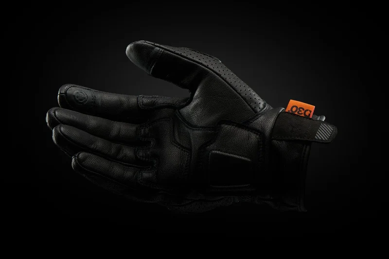 Gants Moto Cuir Homme Furygan LR JET VENTED D3O® EVO Noir | Été
