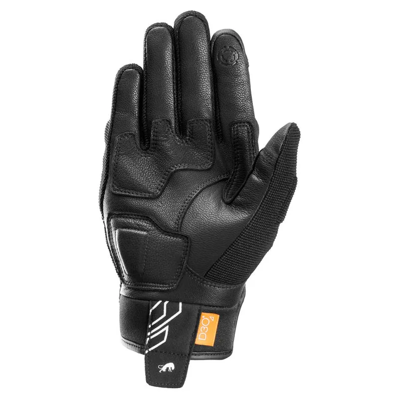 Gants Moto Cuir Homme Furygan JET NEON D3O® Noir-Blanc | Été