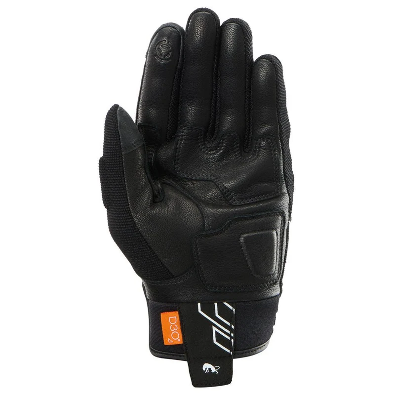 Gants Moto Cuir Femme Furygan JET NEON D3O® LADY Noir-Blanc | Été