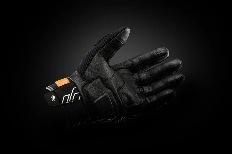 Gants Moto Cuir Femme Furygan JET NEON D3O® LADY Noir-Blanc | Été