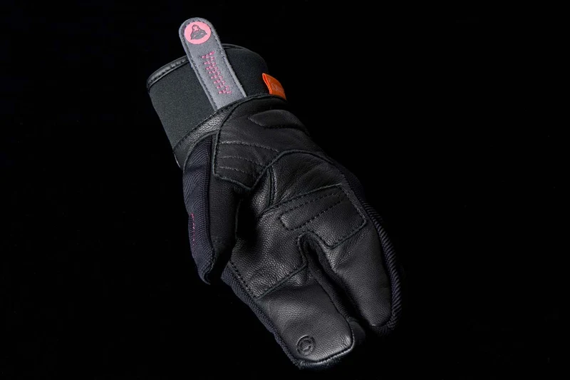 Gants Moto Cuir Enfant Furygan JET LOBSTER KID D3O® Noir-Rose