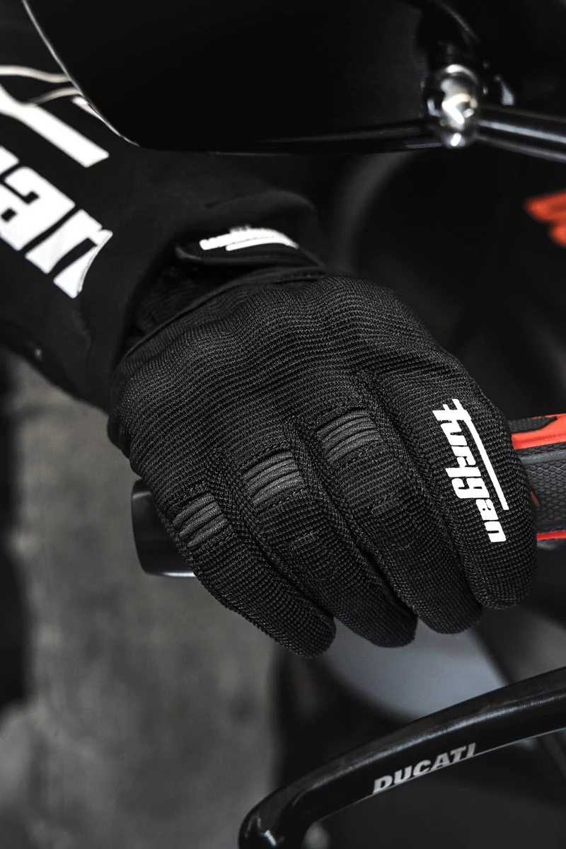 Gants Moto Cuir Enfant Furygan JET KID D3O® Noir-Blanc | Été