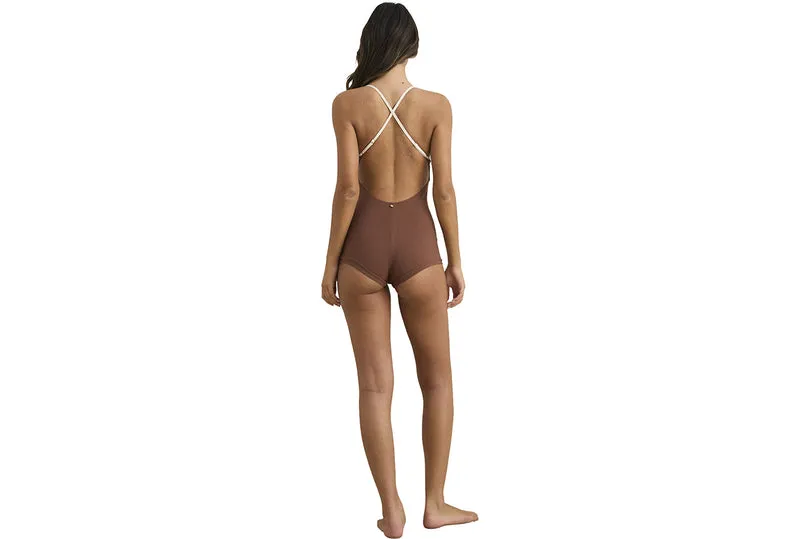MAILLOT DE BAIN UNE PIÈCE DOS CROISÉ LILY RIB