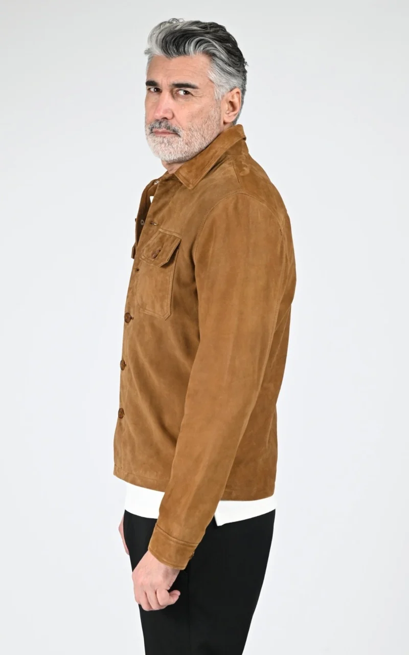 Veste daim LCBRONXS cognac