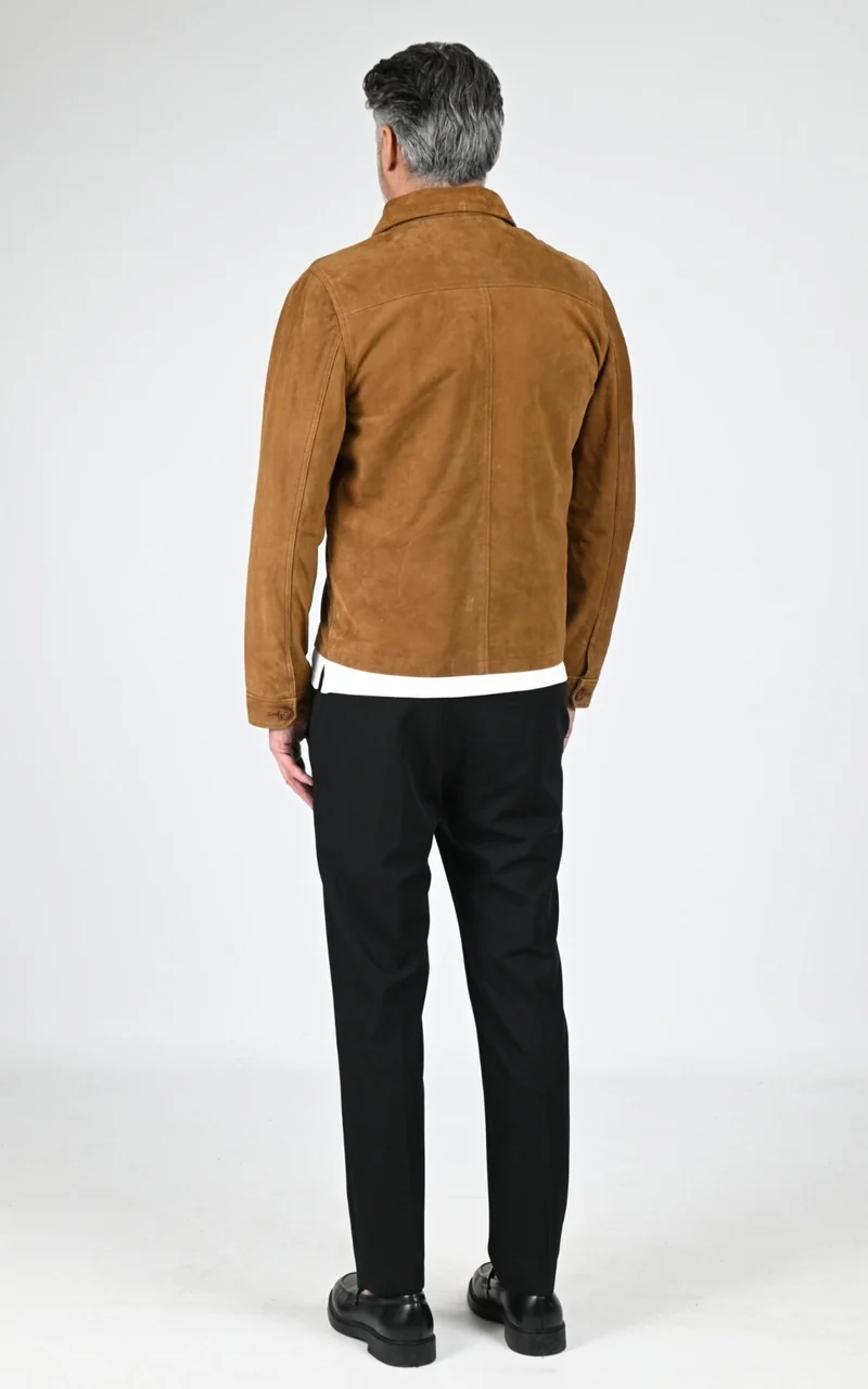 Veste daim LCBRONXS cognac